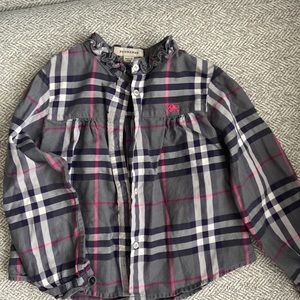 Toddler Burberry button up